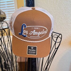 Fanatics Los Angeles Dodgers Brown and White Adjustable Cap